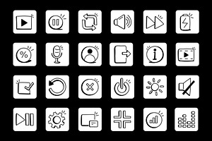 300 Trending Media Controls Icons