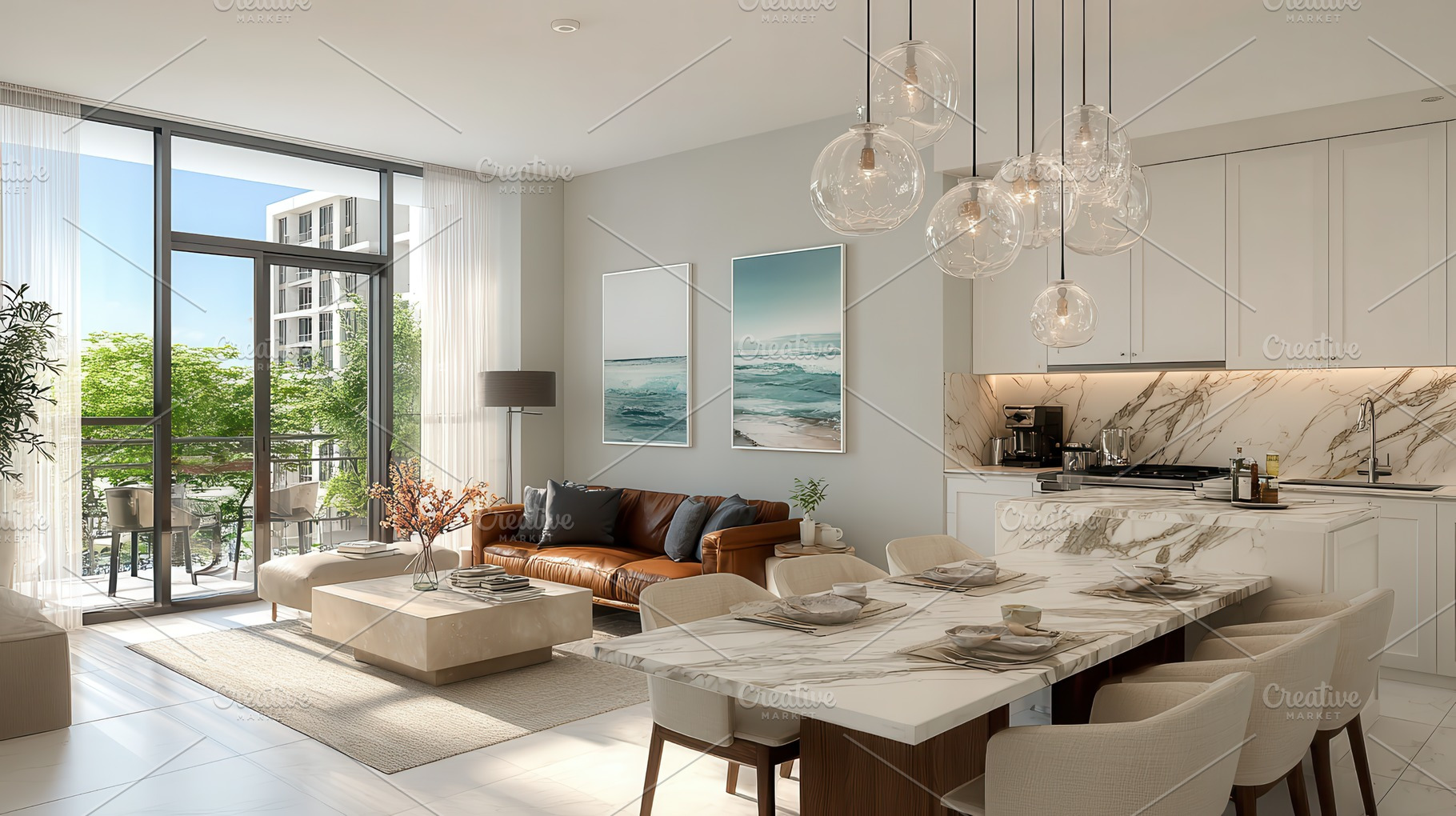 Modern apartment living room design, a Photo by Pixeness Studio