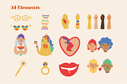 Retro LGBT Pride Month, a Person Illustration by Vibérains (Thumbnail 3 of 12)