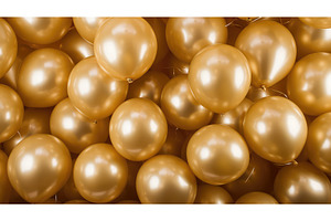 shiny gold balloons background ai, a Background Photo by pikepicture