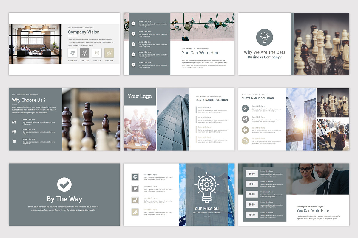 Mega Solutions PowerPoint Template, a Presentation Template by SlideOne (Photo 6 of 14)