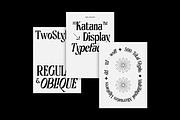 AO Katana - Display Typeface, a Serif Font by OwunStudio (Thumbnail 2 of 21)
