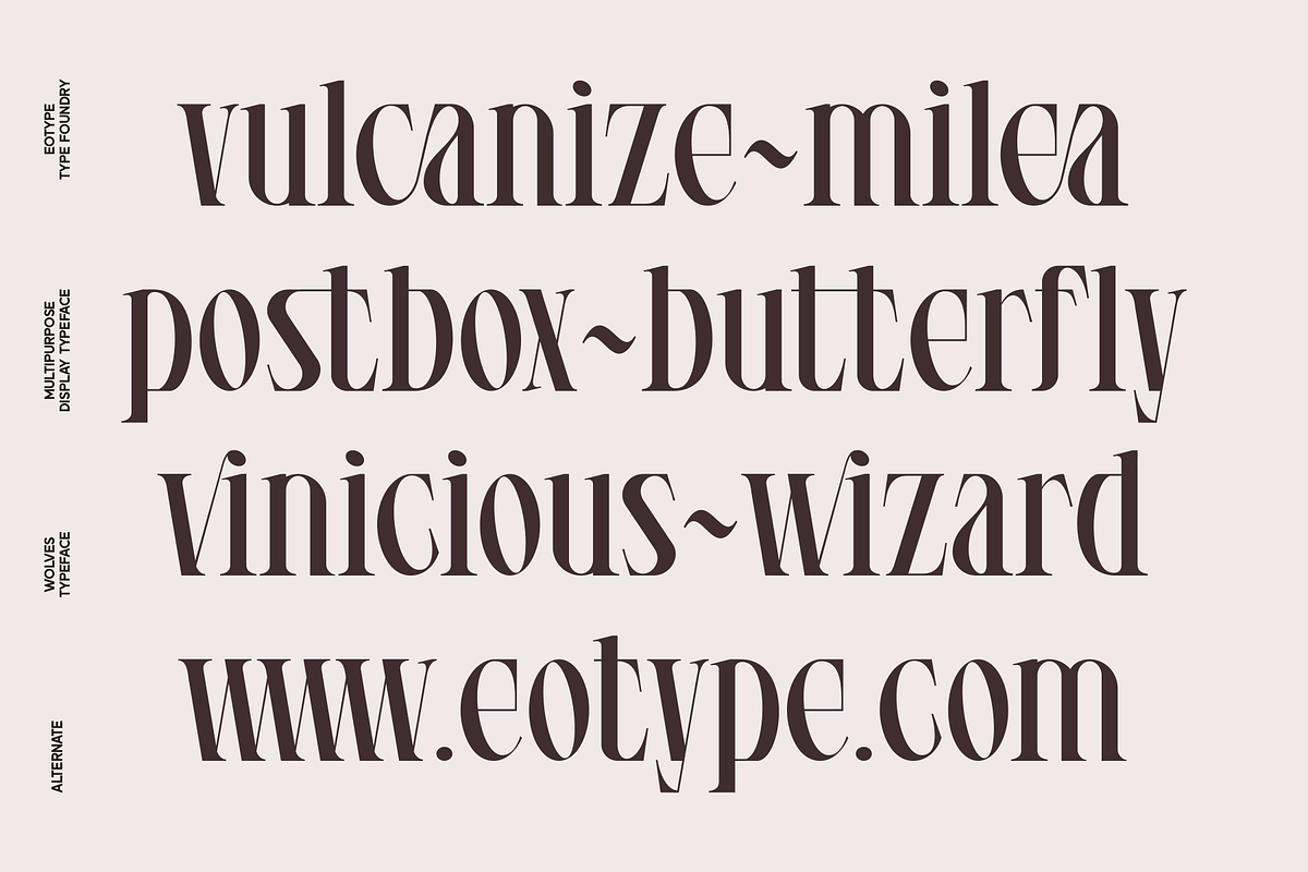 Wolves, a Serif Font by Eotype Studio (Photo 6 of 13)