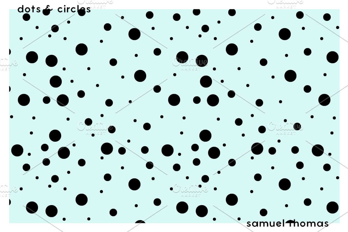 Dot & Circles - 10 Seamless Patterns, a Pattern Graphic by Uncommon Mockups (Photo 2 of 3)