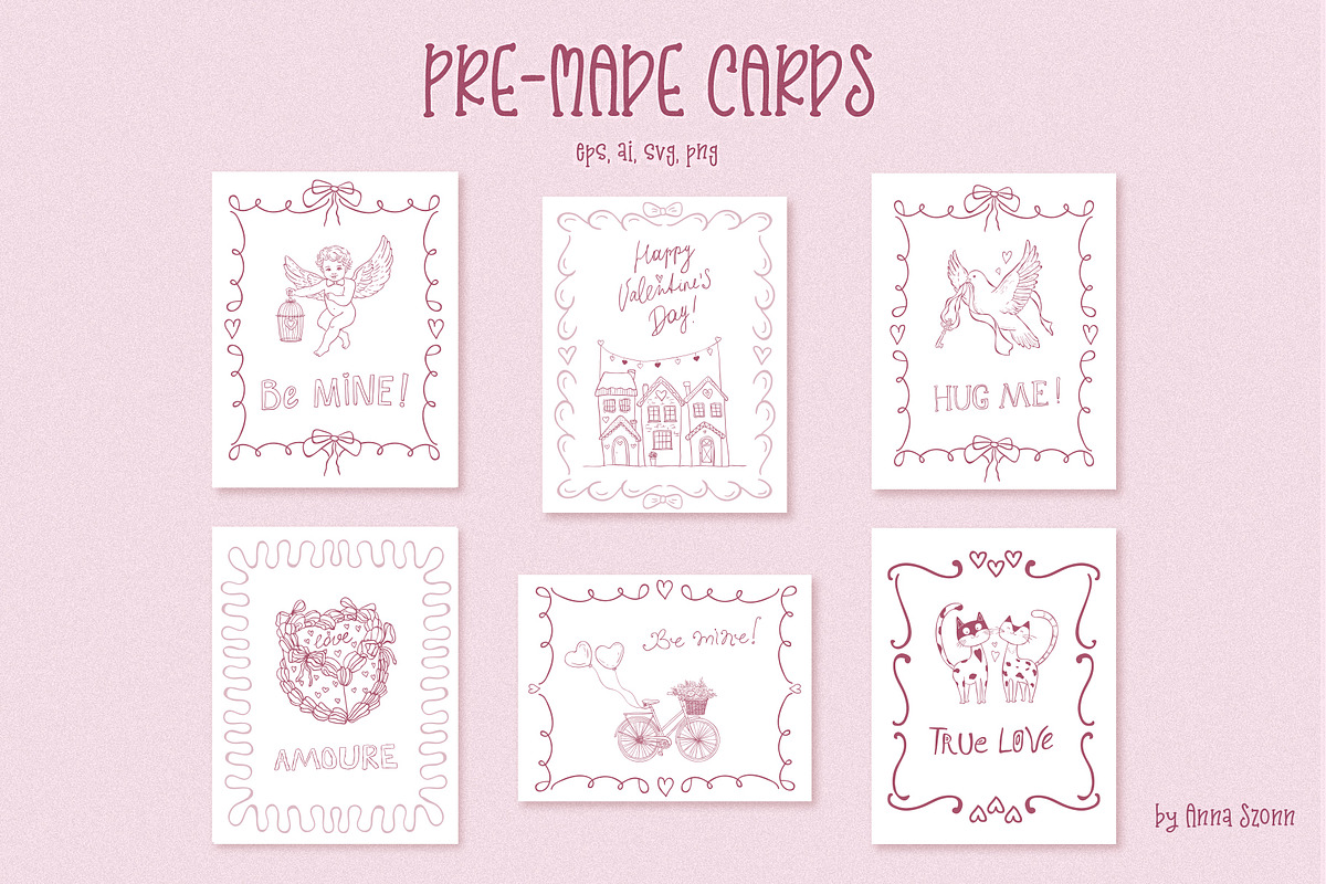 Whimsical Romance. Hand-Drawn Doodle, an Object Graphic by Designwork (Photo 8 of 11)
