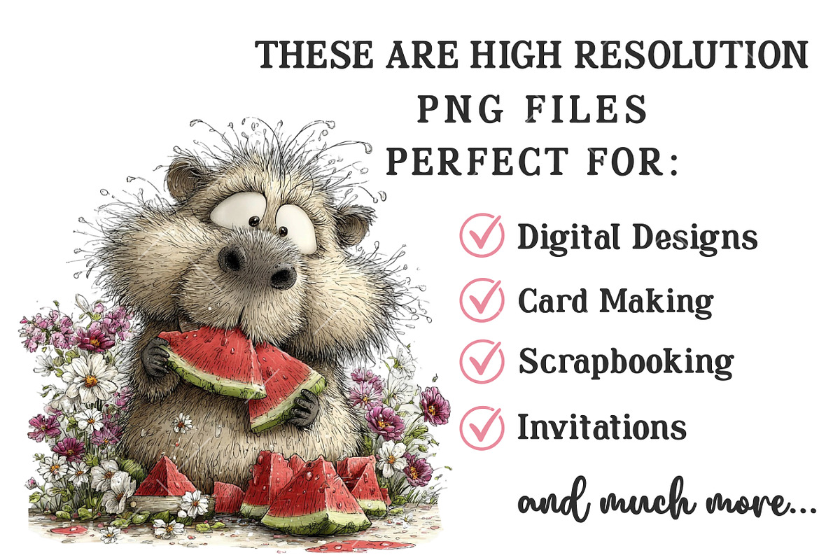 Whimsical Summer Capybara Clipart, an Illustration by OK Design (Photo 4 of 6)