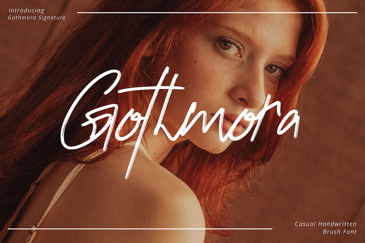 Gothmora Signature, a Handwritten Font by Eltypesstudio (Photo 1 of 10)