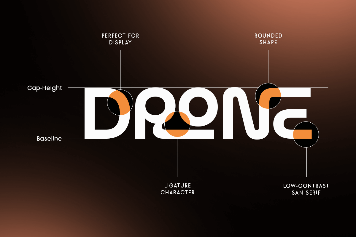 Necara - Geometric Technology Font, a Sans Serif Font by TokoPress (Photo 9 of 13)