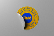 Sticker Mockup, a Product Mockup by SLAB! Design (Thumbnail 4 of 7)