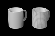 Coffee and Tea Ceramic Mug Base Mesh, a Furniture 3D Model by VK Studio (Thumbnail 2 of 16)