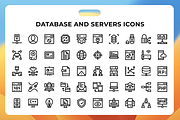 Database And Servers Icons, a Duotone Icon by Wencory (Thumbnail 1 of 3)