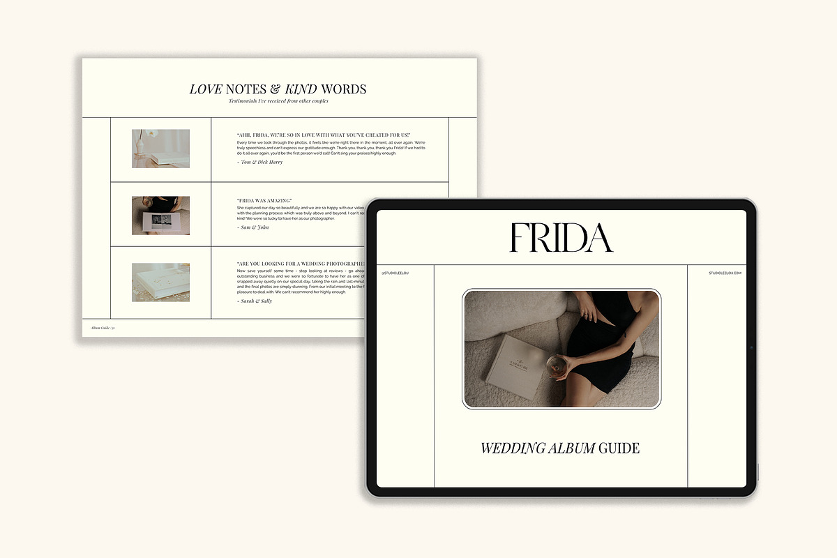 Editorial | Album Guide PDF, a Templates & Theme by Studio Leelou (Photo 6 of 11)