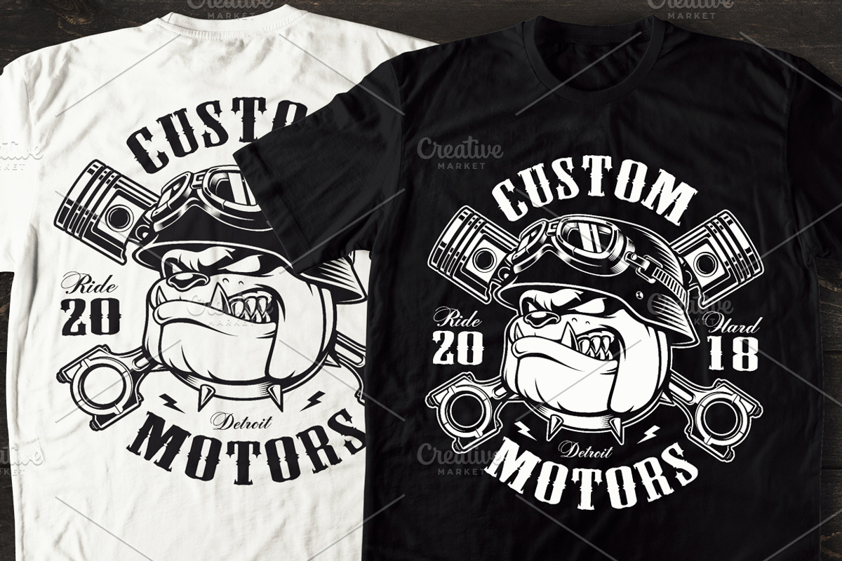 Bulldog Biker, an Illustration by Harry Kasyanov (Photo 3 of 4)