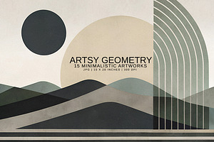 Artsy Geometry, a Decorative Illustration by Digital Art Creations