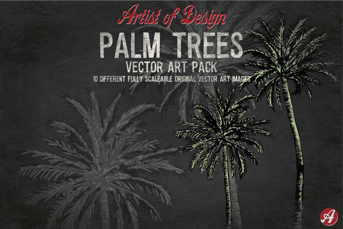 Vector Clip Art Palm Trees, an Illustration by Artistofdesign (Photo 3 of 3)