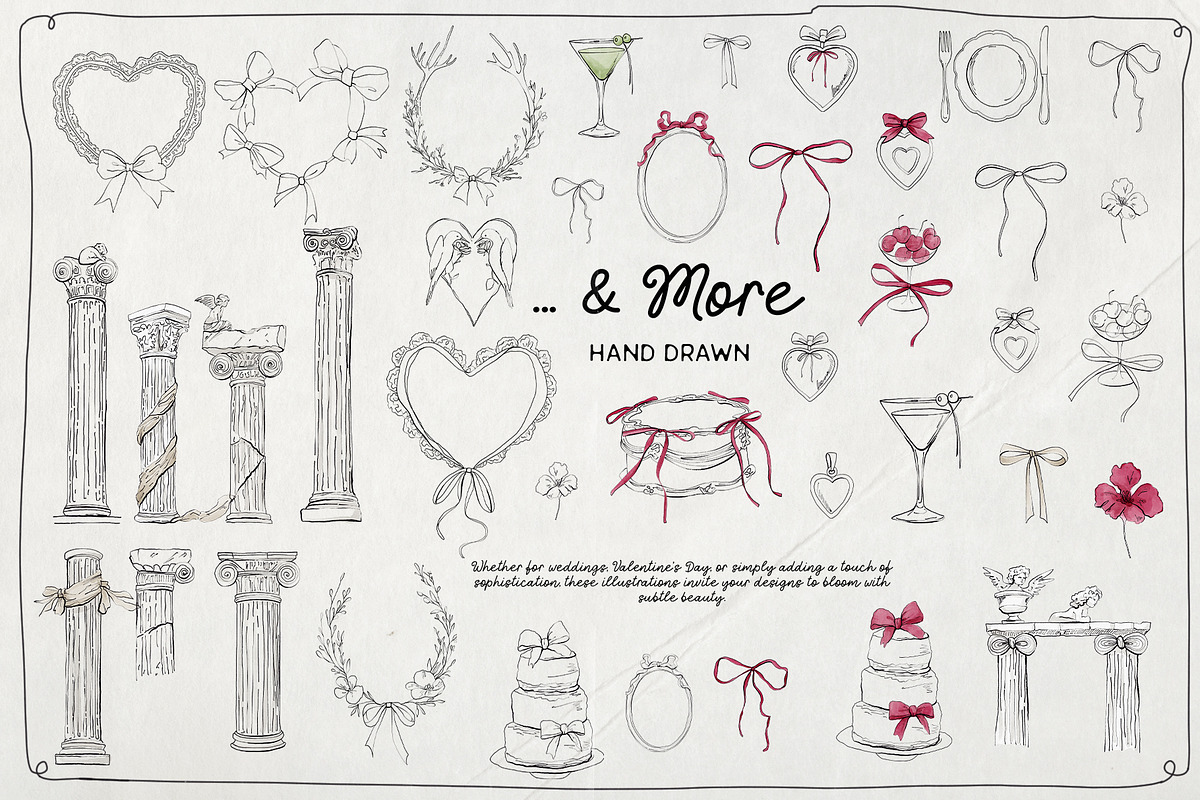 L’Amour en Fleur - Line Art Pack, an Object Graphic by Purple (Photo 8 of 10)
