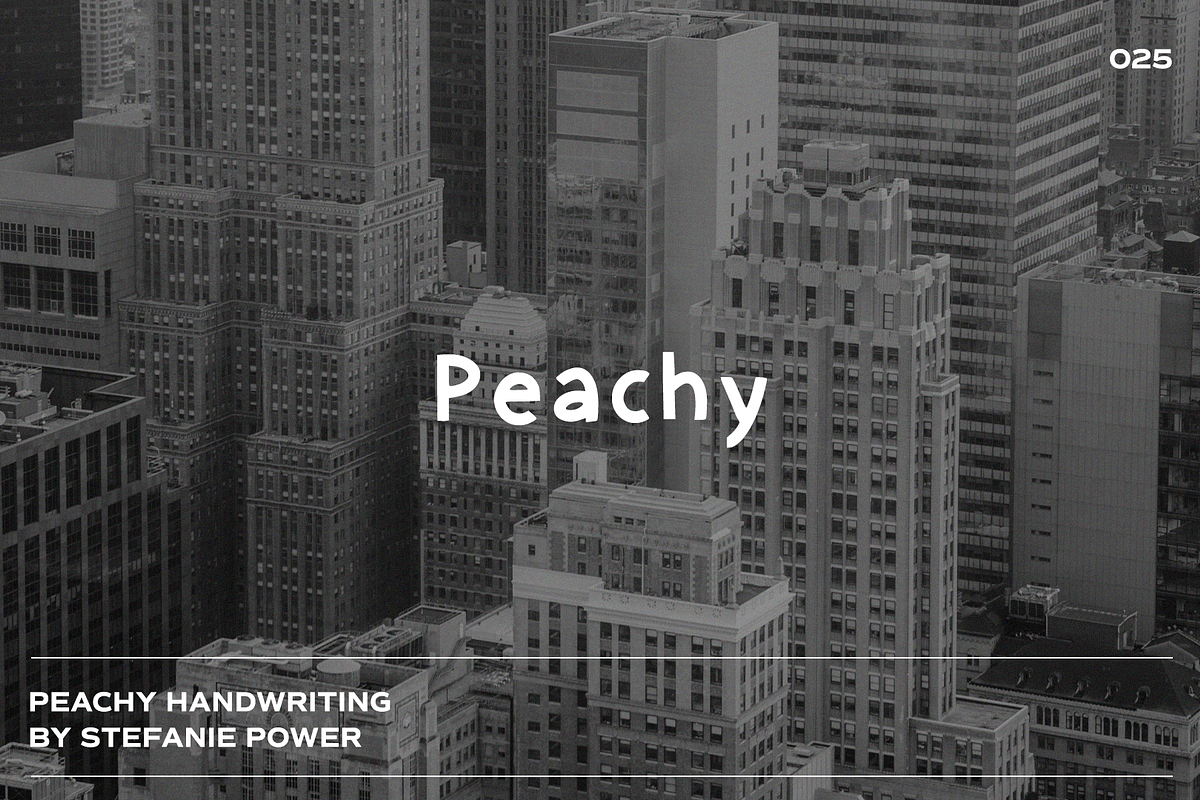 Peachy Handwriting | Font, a Script Font by Stefanie Madison (Photo 1 of 2)