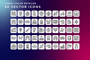 Airport icons, an Outline Icon by Wencory