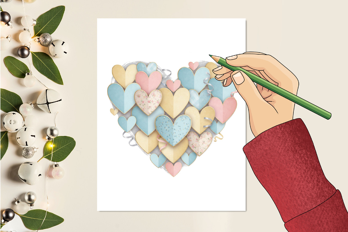 Hand Painted Valentine’s Day Heart P, an Illustration by designcity5 (Photo 8 of 9)