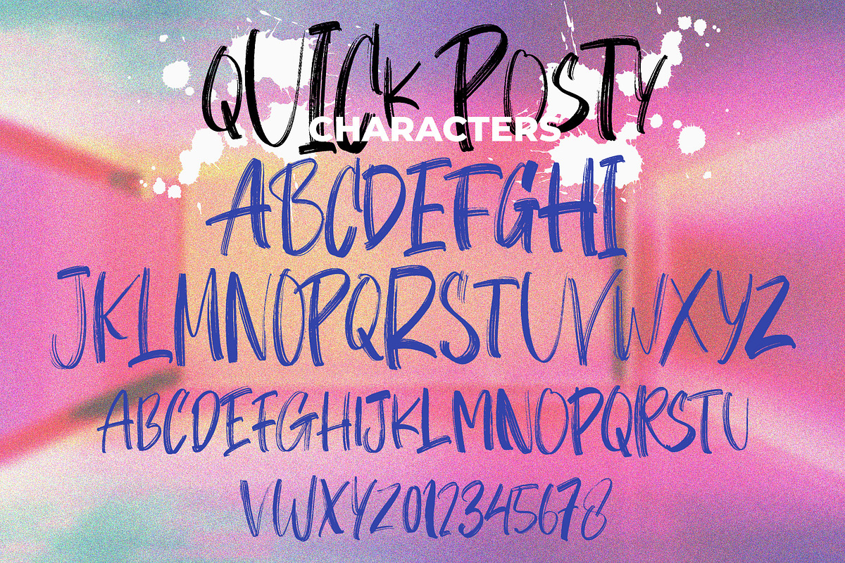 Quick Posty, a Script Font by Papermode Co. (Photo 7 of 9)
