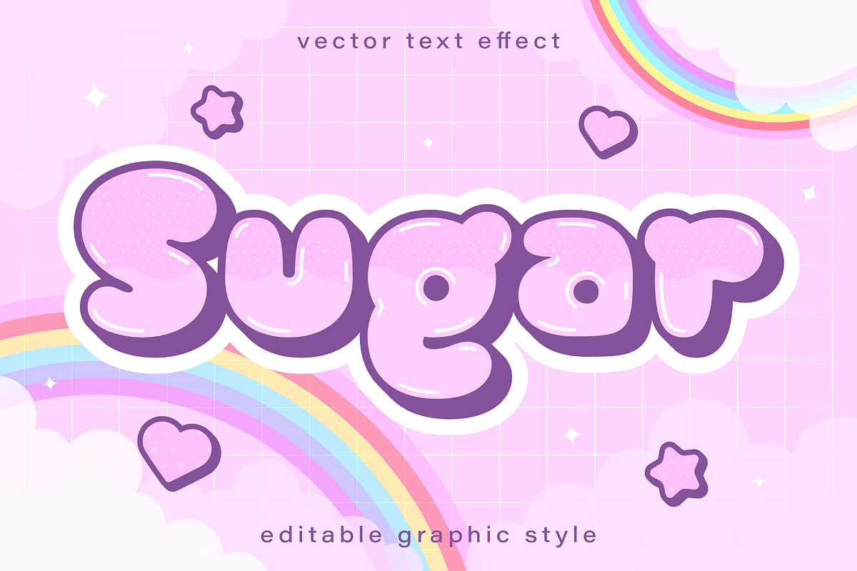 Kawaii Font Text Cute Cartoon Font, a Templates & Theme by studiogstock (Photo 1 of 2)