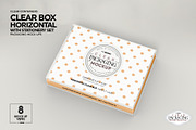 Clear Box with Stationery Set Mockup, a Packaging Mockup by INCDesign (Thumbnail 18 of 19)