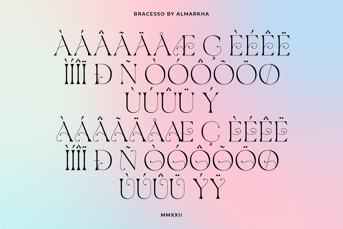Bracesso - Stylish Display Serif, a Serif Font by Almarkhatype (Photo 9 of 11)