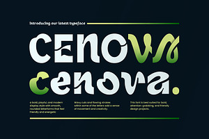 Cenova Bold Modern Display Font