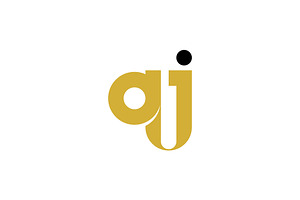 JQ or QJ logo and icon design
