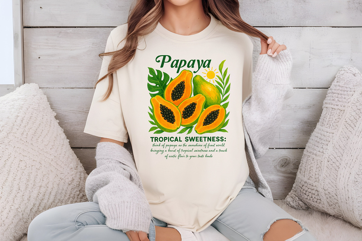 Papaya Tropical Sweetness PNG Design, an Illustration by Libby Wishes (Photo 5 of 6)