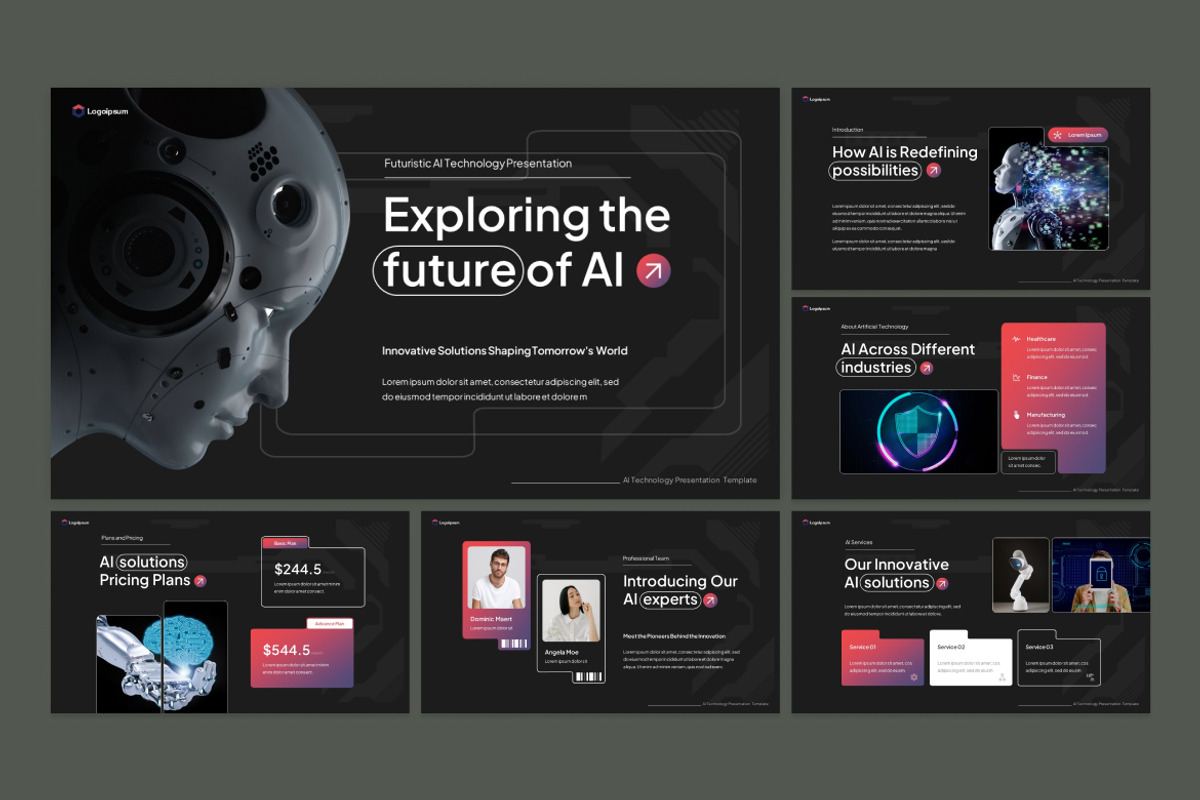 Futuristic AI Technology PPT, a Presentation Template by Antstheme (Photo 2 of 2)