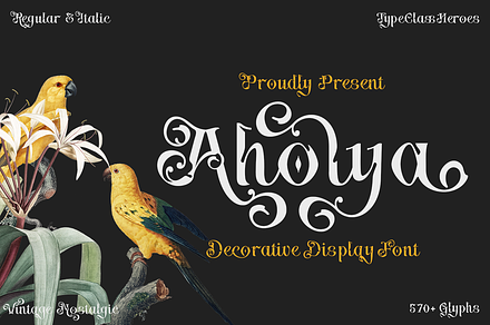 Aholya - Display Font