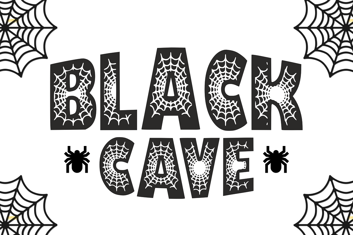 Spider Cave - Cartoon Font Types, a Font by KiddoGlyphs Studio (Photo 2 of 3)