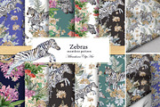 Zebra Seamless Patterns, a Pattern Graphic by MitrushovaArt (Thumbnail 1 of 11)
