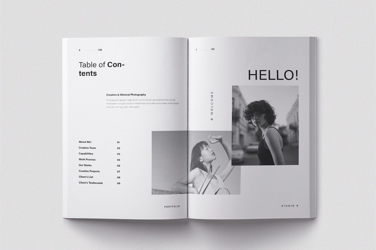 Photography Portfolio Template, a Brochure Template by TemplateFolio-Shop (Photo 4 of 17)