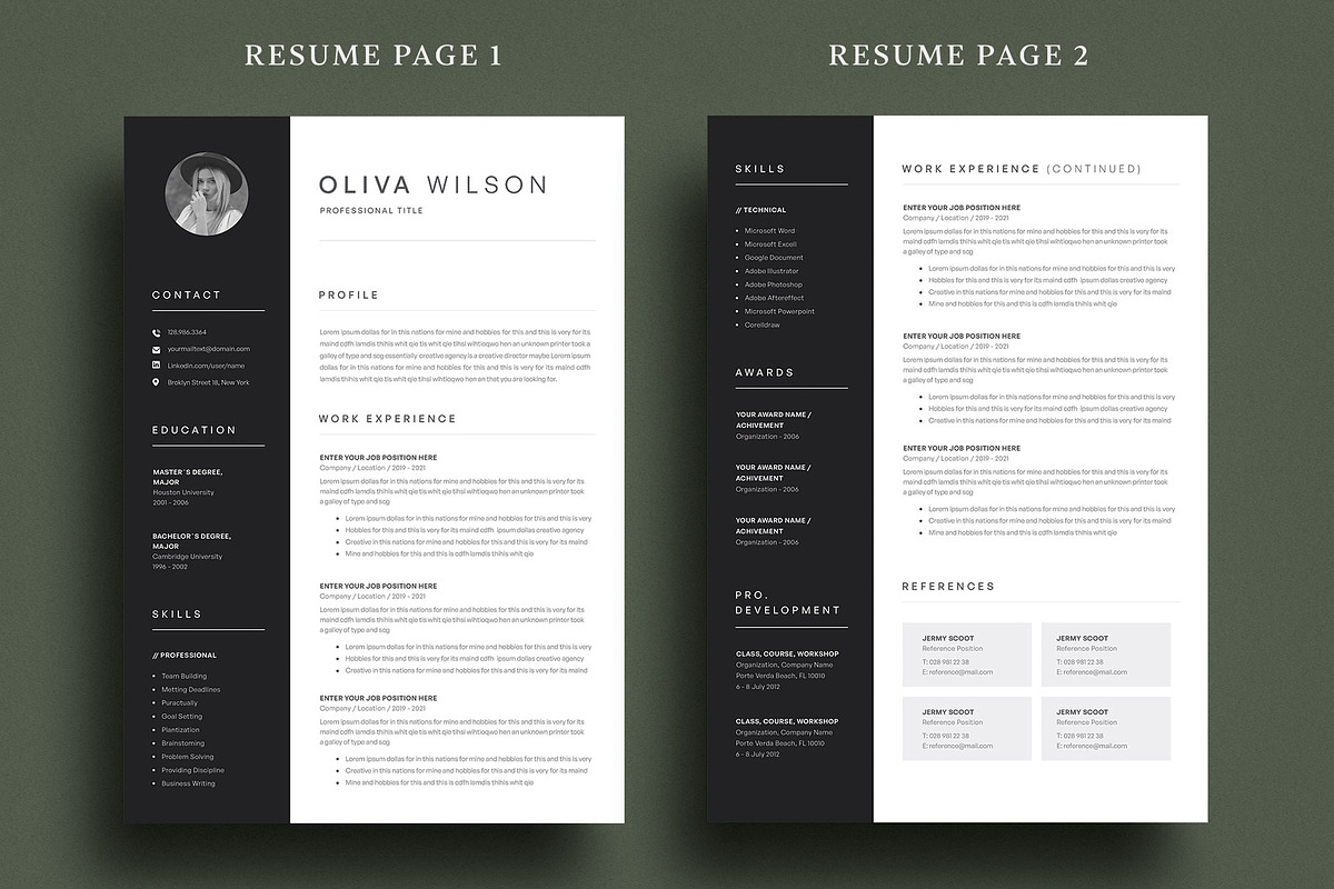 Resume/CV, a Resume Template by UX-group (Photo 3 of 5)
