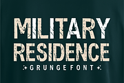 Military Residence – Rugged Font, a Sans Serif Font by KiddoGlyphs Studio (Thumbnail 1 of 4)