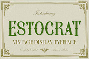 Estocrat - Vintage Display Serif Fon, a Blackletter Font by Almeera Std (Thumbnail 1 of 10)