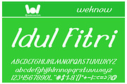 Selamat hari raya font, a Font by weknow (Thumbnail 2 of 5)
