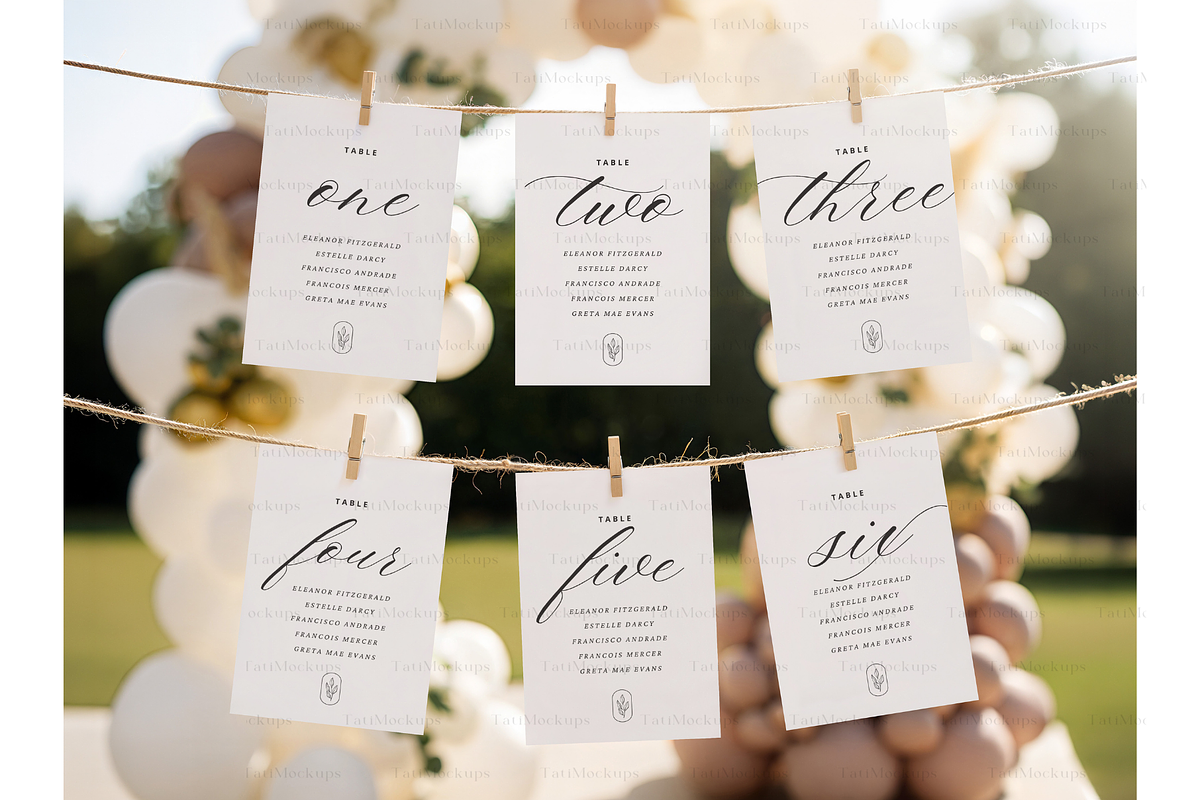 Monthly Milestone Cards Mockup, an Advertising Mockup by TatiMockup (Photo 3 of 4)
