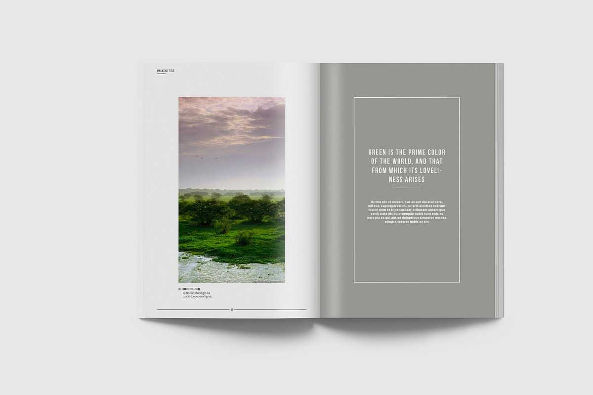 Simple & Clean Magazine Template II, a Magazine Template by Uloel Design (Photo 12 of 12)