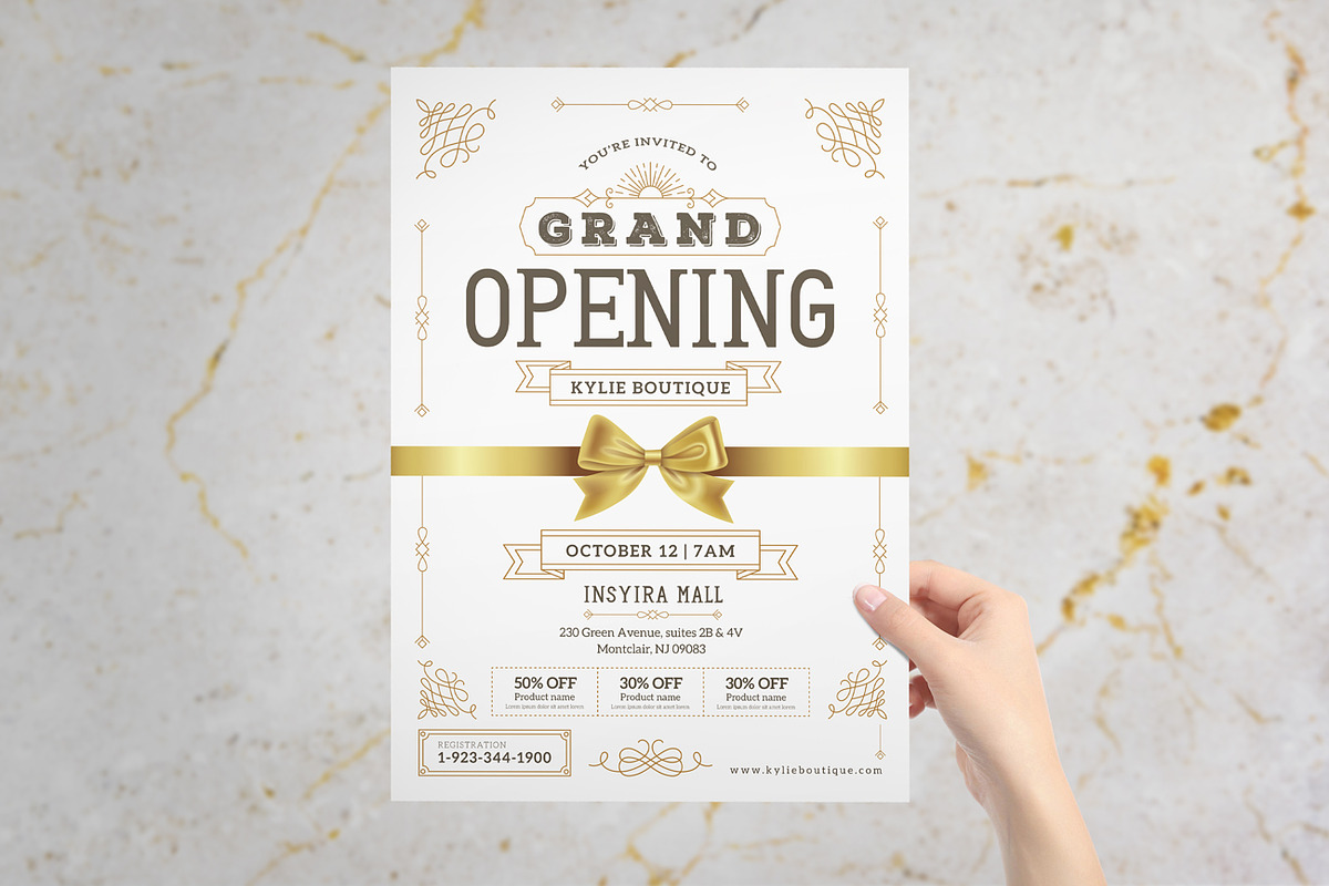 Royal Grand Opening Flyer, a Flyer Template by Aarley Kaiven (Photo 2 of 2)