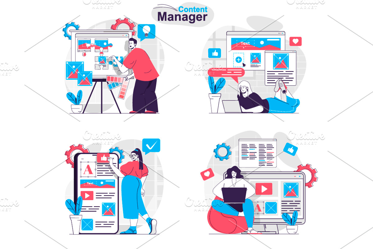 Flat Design Concept Illustrations, a Finance Illustration by alexdndz (Photo 12 of 42)
