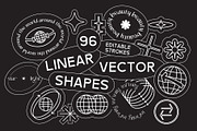96 Linear Vector Shapes, a Graphic by Vanzyst (Thumbnail 1 of 7)