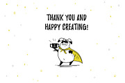 Be a hero! - illustrations clipart, an Animal Illustration by Funnystore (Thumbnail 15 of 15)