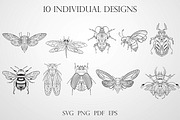 Insects Vector SVG Bundle, an Illustration by KostaDigitalArt (Thumbnail 2 of 10)