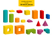 Toy blocks building towers, an Education Illustration by Primula`s shop (Thumbnail 4 of 4)