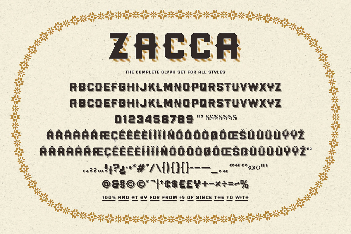 Zacca - A Western Shadow Font, a Sans Serif Font by Komet & Flicker (Photo 13 of 13)