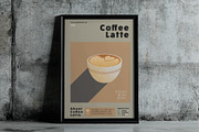 Coffee Latte Art Print, a Poster Template by Bizz_District_Studio (Thumbnail 1 of 2)