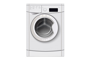 Realistic washing machine, an Object Illustration by Things for designers